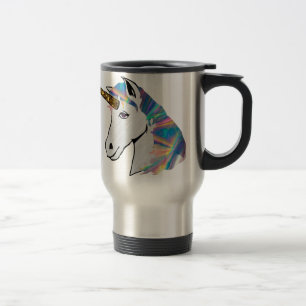 holografisches Einhorn Reisebecher