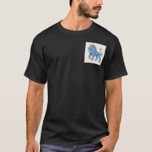 Holografisches Geometrisches Löwen-T-Shirt