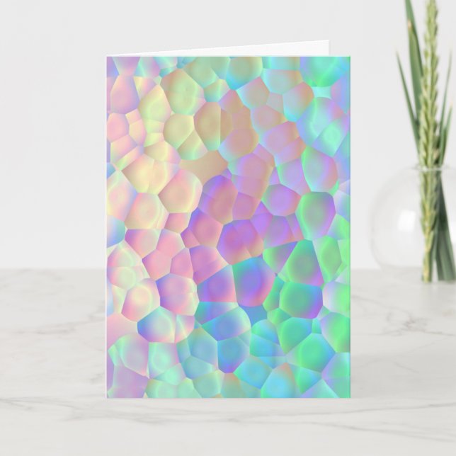 Holografisches Glasmuster, leuchtende Farben (Vorderseite)