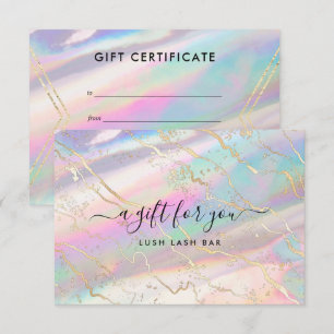 Holografisches Iridescent Opal Gem Geschenkgutsc