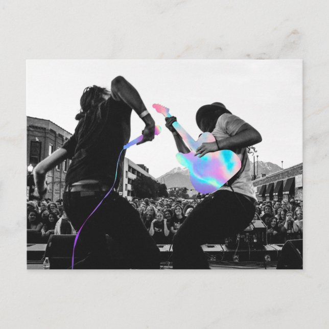 Holografisches Konzert Postkarte (Vorderseite)