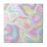 Holografisches Licht Pastell Multicolor Farben Fliese<br><div class="desc">Multicolor moderne holografische Pastellfarben. Bitte beachten Sie,  dass der holografische Effekt in diesem Design ein flacher Farbdruck ist und keine eigentliche holografische Folie ist.</div>