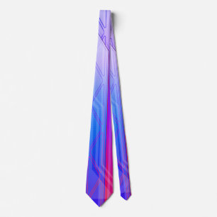 Holografisches Miami Blue-Flachbildschirm Krawatte