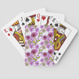 Holografisches Rainbow-Floral-Collage Spielkarten