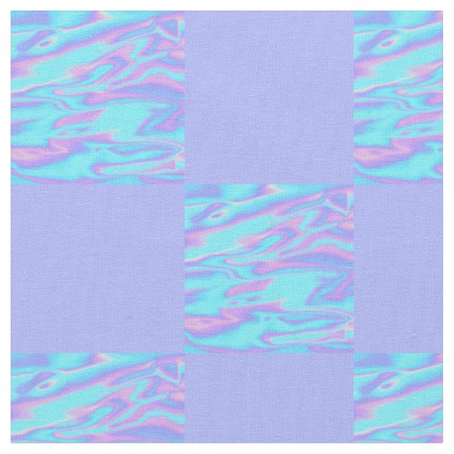 Holografisches Schachbrett Stoff (Nahaufnahme)