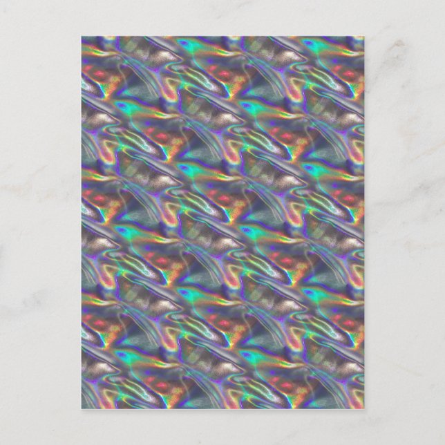 holografisches Silber Postkarte (Vorderseite)