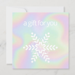 Holografisches Snowflake Holiday Geschenk