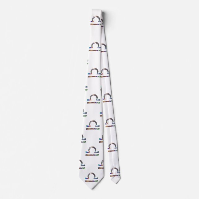 hologram libra masculin necktie cravate (Devant)
