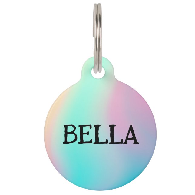 😺🐶 Hologram Pet Paw (Bella) Haustiermarke (Vorderseite)