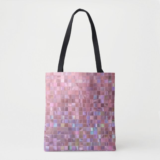 Hologram Pink Mosaic Tasche (Vorderseite)