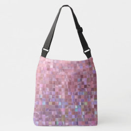 Hologram Pink Mosaic Tragetaschen Mit Langen Trägern