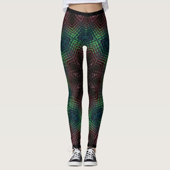 Hologramm 1 Design Leggings (Vorderseite)