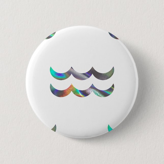 Hologramm Aquarius Button (Vorderseite)