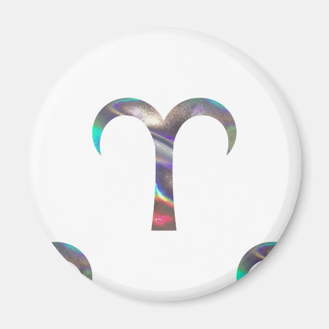 Hologramm Aries Magnet (Vorne)