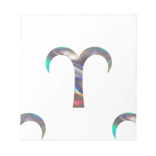 Hologramm Aries Notizblock