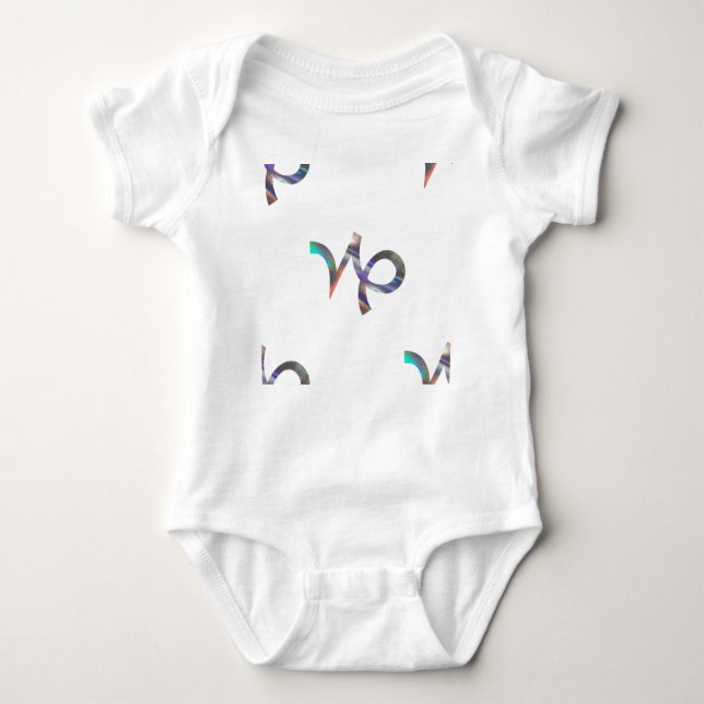 Hologramm Capricorn Baby Strampler (Vorderseite)
