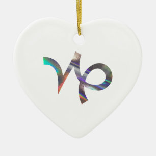 Hologramm Capricorn Keramikornament