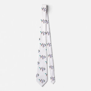 Hologramm Capricorn menswees men necktie Krawatte
