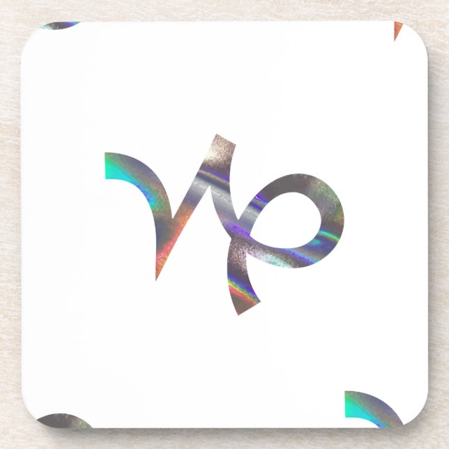 Hologramm Capricorn Untersetzer (Vorderseite)