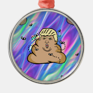 Hologramm-Dump Trump Ornament Aus Metall