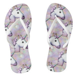 Hologramm-Einhorn-Emoji-Schuhe Sandalen Flip-Flops