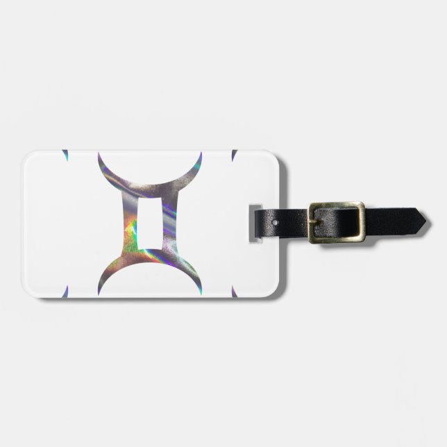 Hologramm Gemini Gepäckanhänger (Vorderseite horizontal)