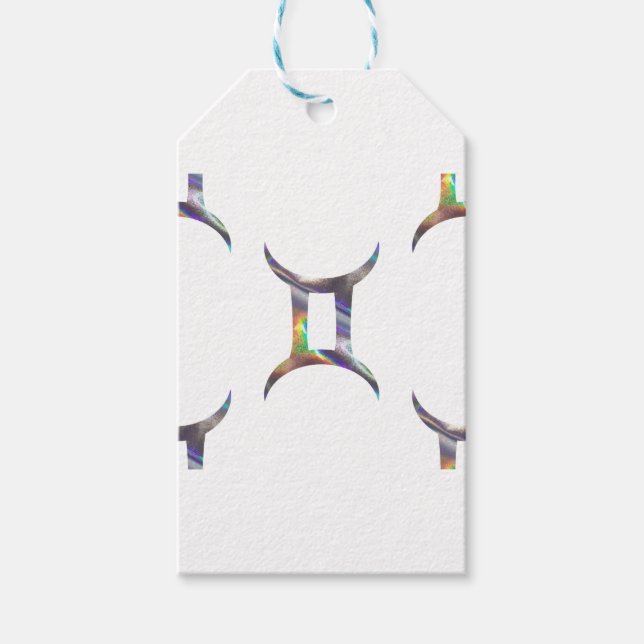 Hologramm Gemini Geschenkanhänger (Vorderseite)