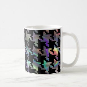 Hologramm-Hahnentritt Kaffeetasse
