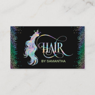 Hologramm Hair-Stylistin Visitenkarte