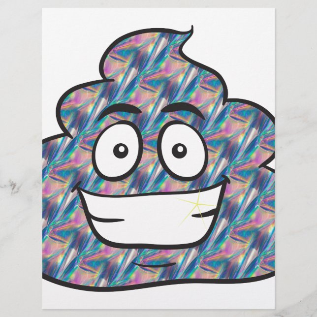 Hologramm kackend Emoji (Vorderseite)