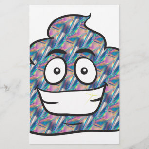 Hologramm kackend Emoji Briefpapier