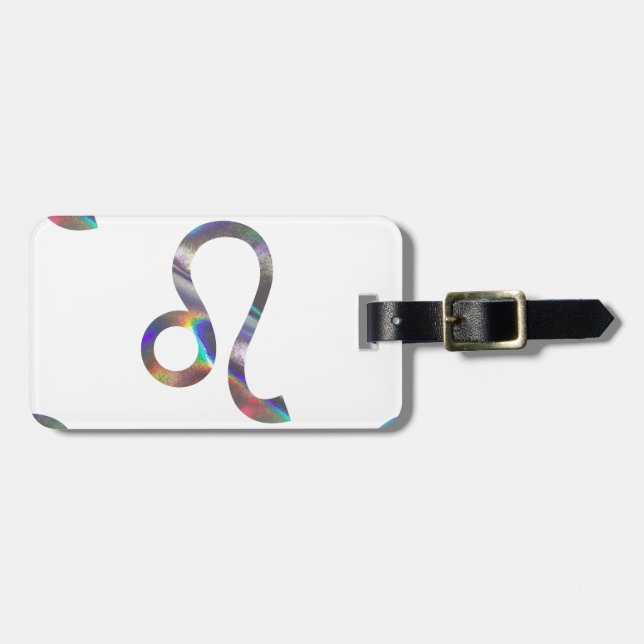 Hologramm Leo Gepäckanhänger (Vorderseite horizontal)