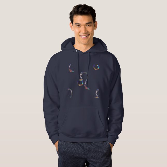 Hologramm leo menhoodie hoodie Sweatshirt (Vorne ganz)