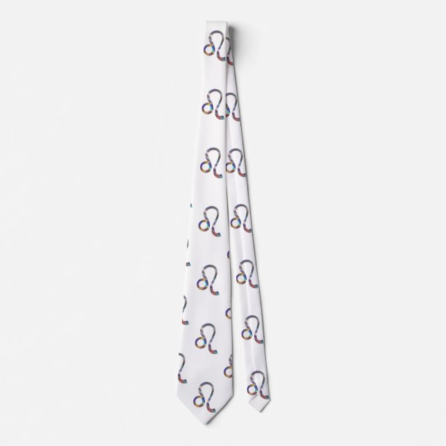 Hologramm leo menswees men necktie neck krawatte (Vorderseite)