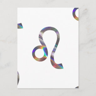 Hologramm Leo Postkarte