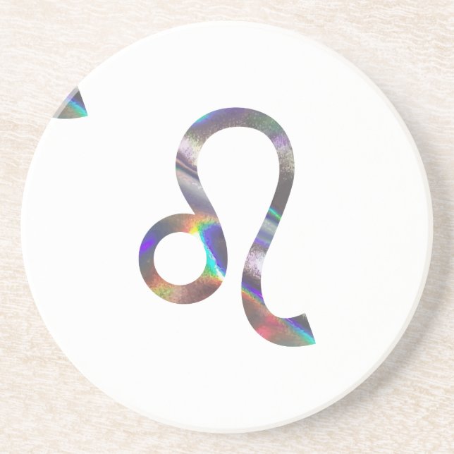 Hologramm Leo Untersetzer (Vorne)