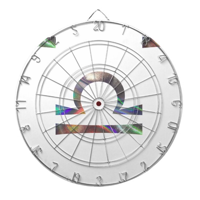 Hologramm Libra Dartscheibe (vorne)