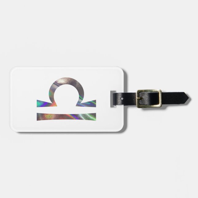 Hologramm Libra Gepäckanhänger (Vorderseite horizontal)