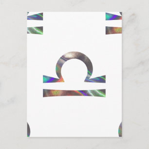 Hologramm Libra Postkarte