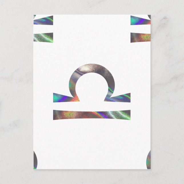 Hologramm Libra Postkarte (Vorderseite)