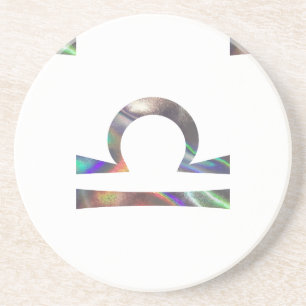 Hologramm Libra Sandstein Untersetzer
