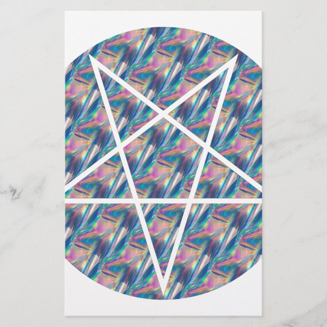 Hologramm-Pentagramm Briefpapier (Vorderseite)