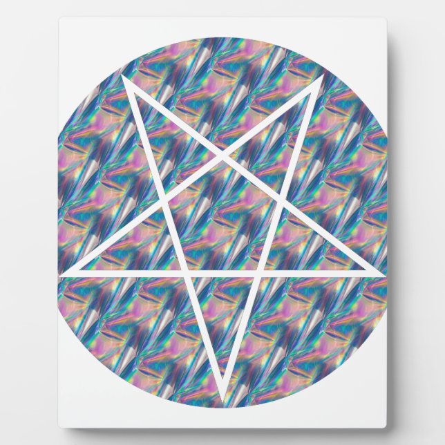 Hologramm-Pentagramm Fotoplatte (Vorderseite)