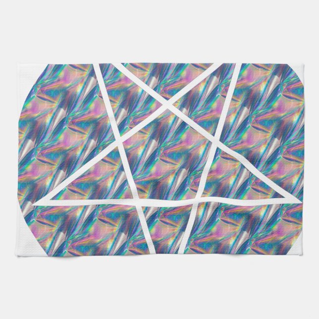 Hologramm-Pentagramm Handtuch (Horizontal)