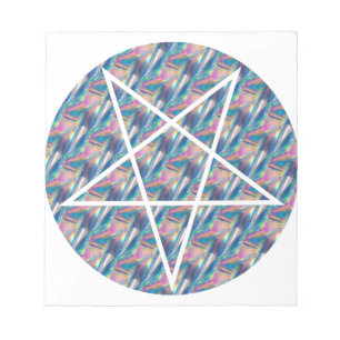 Hologramm-Pentagramm Notizblock