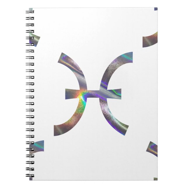 Hologramm Pisces Notizblock (Vorderseite)