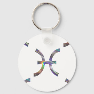 Hologramm Pisces Schlüsselanhänger