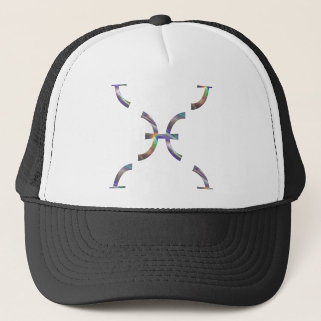 Hologramm Pisces Truckerkappe (Vorderseite)