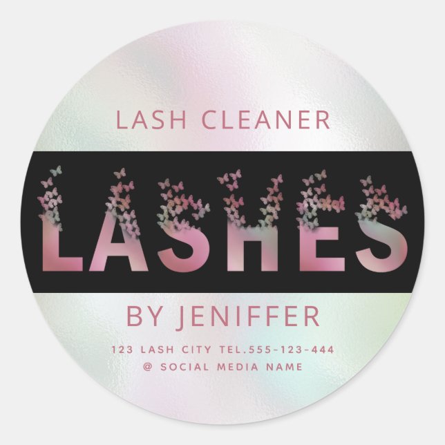 Hologramm Runder Aufkleber (Vorderseite)