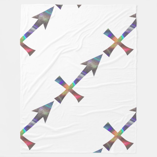 Hologramm Sagittarius-Decken Fleecedecke (Vorderseite)